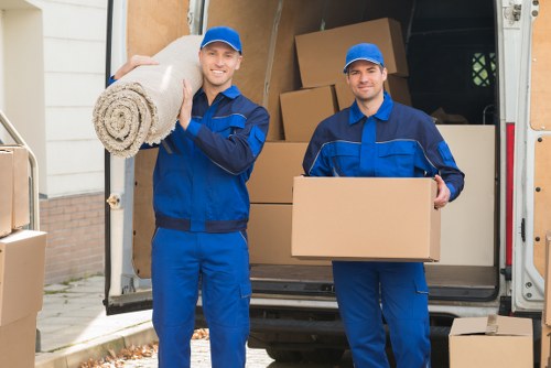 Removal team preparing a Brixton home move near local streets