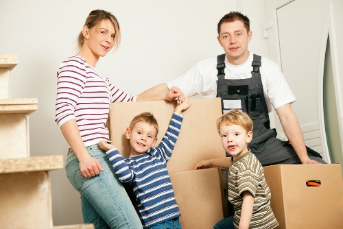 Professional man and van service focused on safety and secure transport
