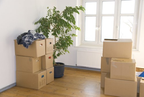 Commercial moving team planning a business relocation in Brixton