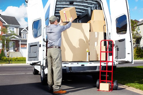 Professional movers handling a flat relocation in Brixton