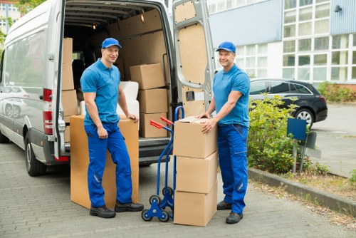 Professional office furniture handling during a Brixton business move
