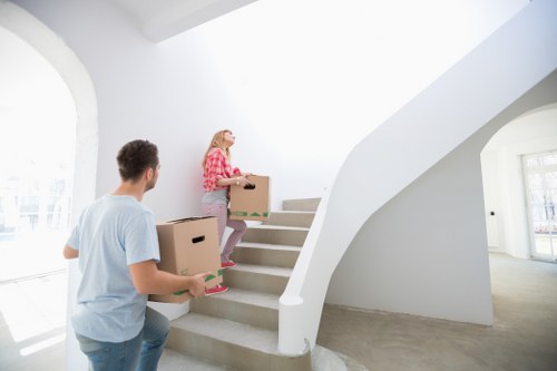 Careful furniture handling during a South London house move
