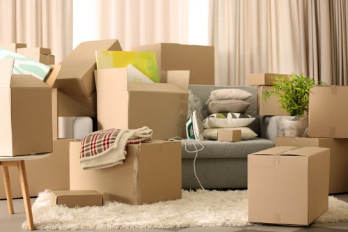 Commercial removal service working on a South London business move