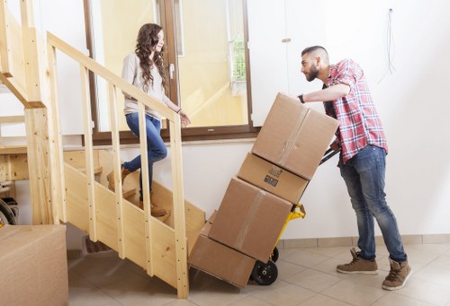Local removal team handling a property move in Brixton South London