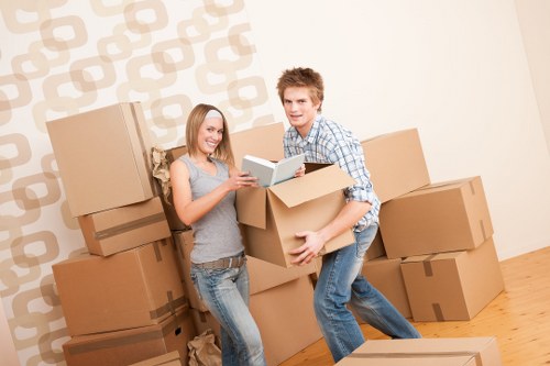 Packing and moving office furniture for a Brixton workplace