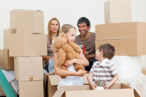 Household move in a Brixton flat with stairs